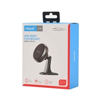 Support magnétique stable pour téléphone, rotation à 360 degrés, design portable, pour tableau de bord de voiture, compatible avec les téléphones Android/iOS, pliable