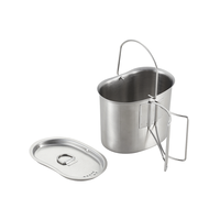 Prix d'usine – Ensemble de gourdes de camping portables en acier inoxydable, durables et personnalisables pour l'extérieur