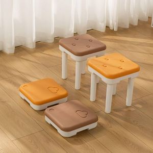 HALO Foldable Plastic <b>Stool</b> with Soft <b>Cushion</b> Seat Convertible Compact Portable Low <b>Stool</b> Space Saving Home Furniture OEM ODM - Product Image 3
