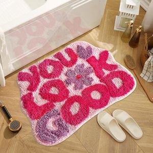 You Look Good Rose Doux Moelleux Tapis Douche Tapis <span class=keywords><strong>De</strong></span> <span class=keywords><strong>Bain</strong></span> Tapis <span class=keywords><strong>De</strong></span> <span class=keywords><strong>Salle</strong></span> <span class=keywords><strong>De</strong></span> Bains - Product Image 3