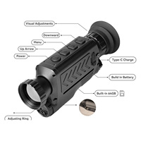 Télescope laser ClearView H35L avec télémètre, objectif 35 mm F1.0, zoom 1-4x, écran CMOS Micro OLED, super résolution IA, portée de 1 km, autonomie de 5 heures