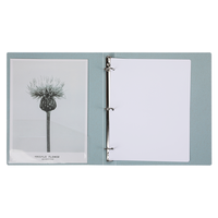 Carpeta de Archivo Personalizada de Producción en Masa, de PP y PVC, para Uso Escolar, Tamaño A4, con 3 Anillas, de Paja de Trigo, Cuero PU, Cartón, con Pinzas Metálicas