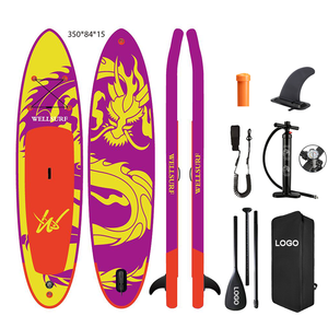 Tabla de Paddle Surf Inflable ISUP de 11'6/350cm, Estable, Colorida, para Yoga, de Fábrica Confiable - Product Image 6