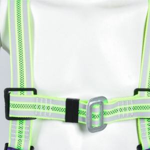 Harnais de sécurité intégral en polyester réfléchissant européen avec double protection dorsale, produit de protection contre les chutes - Product Image 3