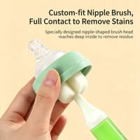 Éponge douce multi-usages pour le nettoyage des tasses, des biberons, des accessoires pour tétines, brosse pour biberon