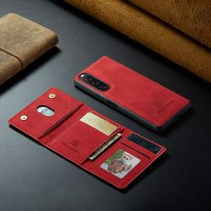 Coque arrière détachable 2 en 1 pour carte de crédit pour étui de téléphone portable en cuir <span class=keywords><strong>Sony</strong></span> <span class=keywords><strong>Xperia</strong></span> 10 VI - Product Image 2