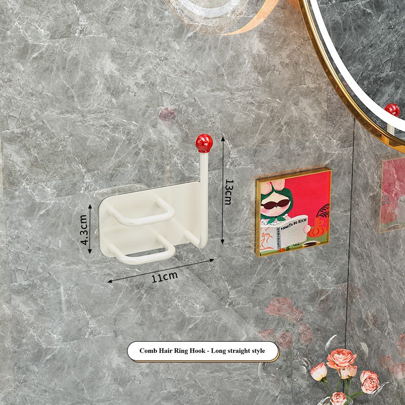 White-long straight style