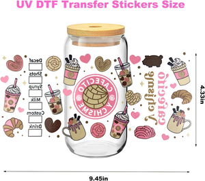 Pegatinas de Transferencia UV DTF para Tazas, Diseño 2026, 6 Hojas, Impresión UV, Resistentes al Agua, Forma Personalizada, Transferencias por Frotamiento para Tazas - Product Image 3