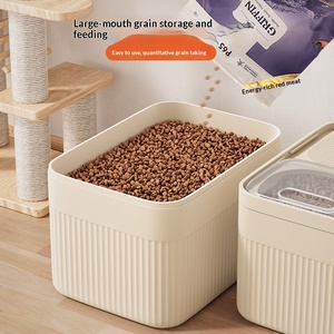 <span class=keywords><strong>Container</strong></span> de Armazenamento de Ração para Cães e Gatos, Plástico Ecológico de Alta Qualidade, Empilhável, à Prova de Umidade e Selado - Product Image 1