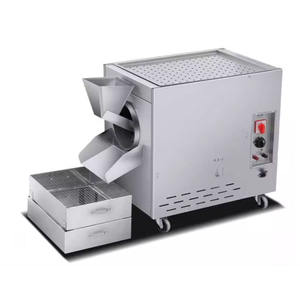 Tostador Comercial <span class=keywords><strong>de</strong></span> Maní, Cacahuetes, Especias, <span class=keywords><strong>Granos</strong></span>, Soja, Nueces, Máquina <span class=keywords><strong>Tostadora</strong></span> Multifunción <span class=keywords><strong>de</strong></span> Acero Inoxidable con Motor <span class=keywords><strong>de</strong></span> 50, 220V - Product Image 4