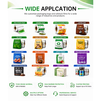 Film d'emballage plastique en rouleau de qualité alimentaire sur mesure, prix usine, pour l'emballage de chips, café, bonbons et miel