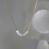 Collar de Cadena para Mujer con Madreperla, Diseños de Joyería con Perlas de Agua Dulce, Acero Inoxidable, Nuevos Collares con Logotipo Personalizado, Geométricos y Modernos