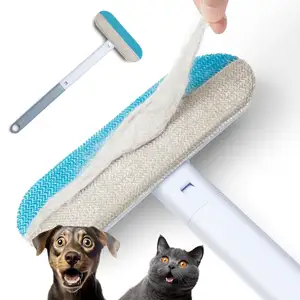 Çok fonksiyonlu saç fırçası kedi köpek saç çıkarıcı kanepe için Lint temizleyici taşınabilir halı kazıyıcı