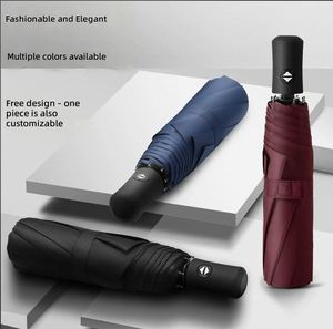 Grand parapluie pliant automatique pour femmes, protection UV avec revêtement noir - Product Image 2