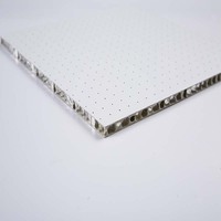 Qianduomu longueur personnalisée blanc perforé en aluminium métal faux carreaux de plafond suspendu forme de grille réduction du bruit pour hôtel