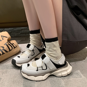 Прямая Продажа с завода, нескользящие спортивные сандалии на толстой подошве, дышащие полые женские повседневные туфли - Product Image 4