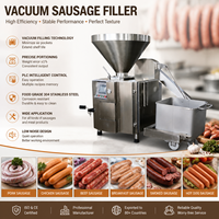 Remplisseuse sous vide haute vitesse avec torsadeur pour la production de saucisses Kielbasa, de saucisses de petit-déjeuner et de hot-dogs – Machine industrielle à saucisses