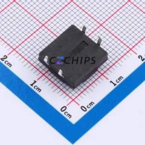 TS018-CBY1EH4.5 Tactile Switch Through hole-4P,12x12mm Switch Single Pole Single Throw Round Button 1.8N Through Hole - Product Image 2