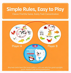 Jeu de cartes DHA pour enfants, jeu interactif parent-enfant pour trouver les paires, jeu éducatif pour développer la concentration - Product Image 3
