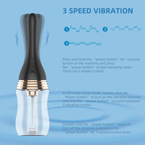 नई इलेक्ट्रिक एनीमा महिलाओं के स्वत: पानी स्प्रे योनि सफाई थरथानेवाला समलैंगिक सफाई एनीमा गुदा सेक्स खिलौना - Product Image 3