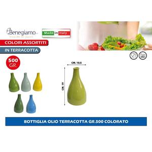 Bouteille d'huile en terre cuite colorée 500g Pot de stockage - Product Image 1