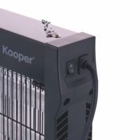 Moustiquaire Électrique Écologique Kooper 40W Noir Ferro + Plastique Modèle 5922577 pour Usage Domestique et Périphérique