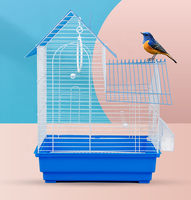 Cage à oiseaux portable simple et tendance, petite, pour oiseaux, mynas, canaris, perroquets, cages de reproduction d'oiseaux