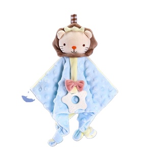 Peluche pour bébé avec anneau de dentition, serviette pour nouveau-né, vente en gros, usine - Product Image 1