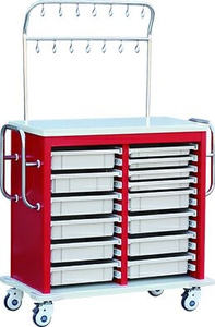 응급 구조 카트 CPR 보드 <span class=keywords><strong>ABS</strong></span> 레일 4 캐스터 현대 병원 가구 외상 환자 이송 식사 학교용 - Product Image 5