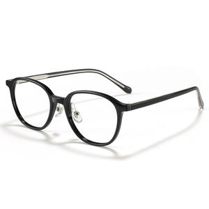 Montura de gafas ovaladas de estilo coreano para mujer, montura completa, lentes de PC anti UV 86004 - Product Image 1