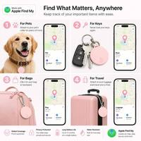 Dispositif anti-perte compatible Find My, traceur d'animaux de compagnie standard FMI, traceur pour personnes âgées, animaux de compagnie, voitures de sport, appareils Bluetooth, aucune carte SIM requise