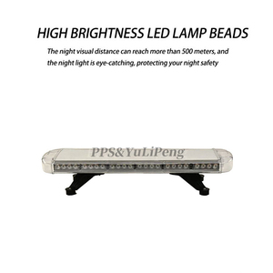 Barre lumineuse d'avertissement d'ambulance d'urgence blanche ambre 56 <span class=keywords><strong>LED</strong></span> montée sur le toit de <span class=keywords><strong>80CM</strong></span> - Product Image 6