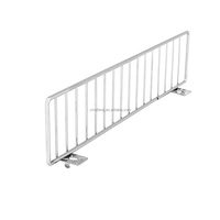 Présentoir de supermarché simple face Diviseur de clôture avant Étagère en gondole en métal robuste pour compartiments pratiques