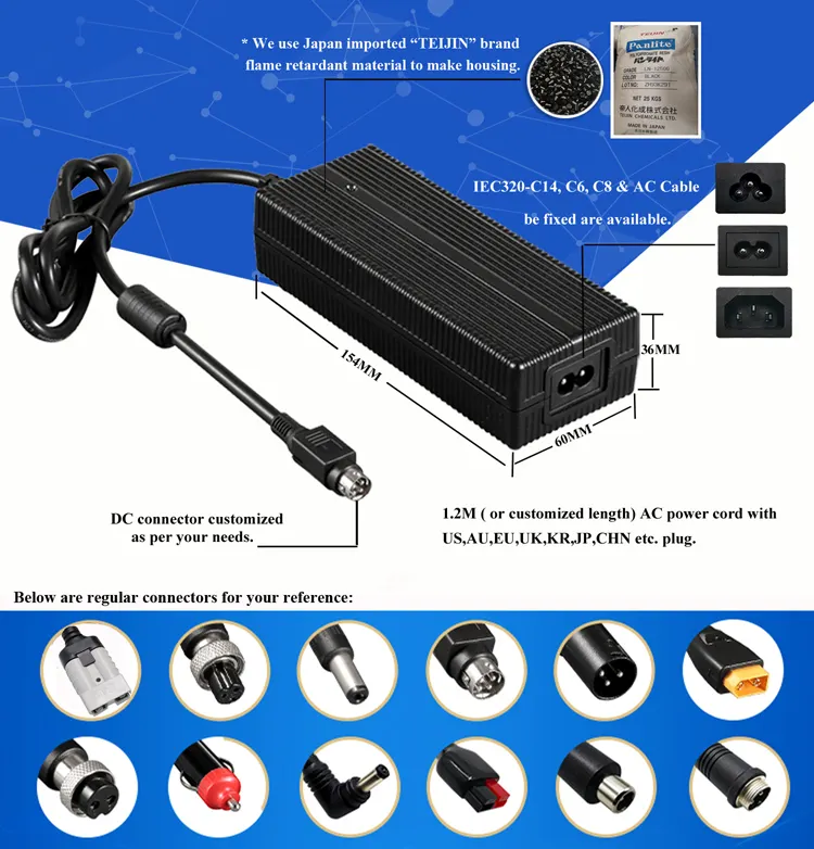 UL CE 250W 300W 360W 400W Adaptador de alimentação do interruptor fanless CA DC 5V 12V 24V 36V 48V 30A 20A 12.5A 10A 17A 15A Fonte de alimentação