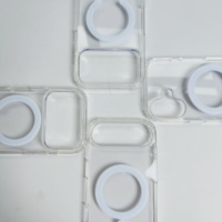 Coques de téléphone portable magnétiques transparentes en acrylique haute transparence pour iPhone 12 13 14 15 16 17 18 Pro Max 17 Air