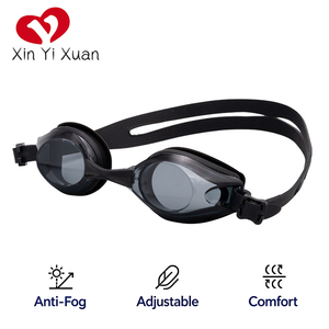 Gafas de natación antivaho personalizadas Xinyixuan con correa de silicona ajustable, lentes de PC, impermeables, para adultos y niños. - Product Image 2