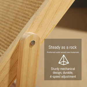 Cama de Descanso para Gatos em Madeira Maciça Ajustável Personalizada com Arranhador de Sisal para Gatos de Interior – Atacado - Product Image 4