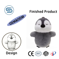 En gros, Repose-poignet et Tapis de souris en peluche pingouin mignon marron, idéal pour le bureau et l'étude