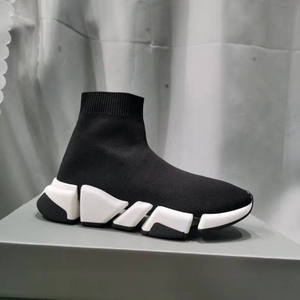Scarpe da Ginnastica Casual di Marca per Uomo e <span class=keywords><strong>Donna</strong></span>, <span class=keywords><strong>Sneakers</strong></span> di Design in Maglia Nera per Coppie - Product Image 5