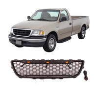 Accesorios 4x4, Rejilla Delantera, Piezas de Accesorios para Parachoques Delantero para F150 1995-2003 con LED y Logotipo