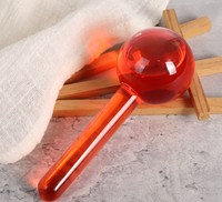 Boule de verre refroidissante en or, globes de glace, couleurs pour les yeux et le visage