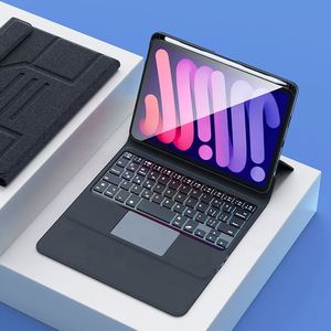 Nueva Funda y Teclado para <span class=keywords><strong>iPad</strong></span> <span class=keywords><strong>Mini</strong></span> 6 con Interfaz USB-C, Trackpad Retroiluminado RGB, <span class=keywords><strong>Precio</strong></span> Competitivo OEM, 100mini - Product Image 2