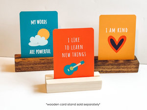 Tarjetas de afirmación diarias personalizadas Tarjetas de afirmación motivacionales para el cuidado personal Salud mental Niños - Product Image 3