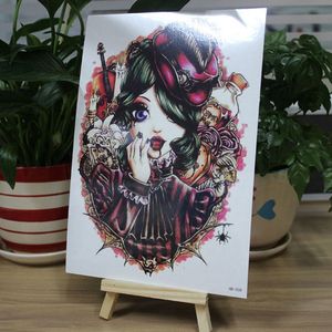 Feuille d'autocollants <span class=keywords><strong>de</strong></span> <span class=keywords><strong>tatouage</strong></span> temporaire sexy pour femmes, conception personnalisée, non toxique, avec bras entier et dos - Product Image 1