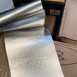 Narguilé perforé feuille d'aluminium 50 pièces/paquet jetable rond/carré en aluminium Shisha feuille de narguilé avec trou