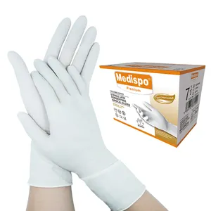 Buen precio al por mayor guantes profesionales proveedor látex de goma guantes de mano estériles quirúrgicos