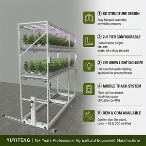 Estante de Cultivo Móvil Grande y Eficiente para Agricultura Vertical en Interiores - Product Image 3