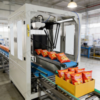 Línea de Empaque Automática Eficiente, Segura e Inteligente con Robot Delta de Alta Velocidad para Cajas, Bolsas, Cartones y Latas de Grado Alimenticio