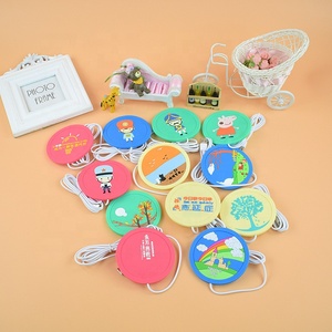 2024 New Design Promotional Gifts Customized Usb Heating coaster /PVC Cup Mat