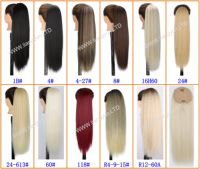 Mode 26 pouces synthétique cordon queue de cheval Extensions de cheveux moelleux Yaki queue de cheval filet sac cheveux queue de cheval extension